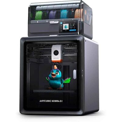 ANYCUBIC KOBRA S1 COMBO Imprimante 3D - 8 couleurs, Rapide, Auto-nivellement ANYCUBIC KOBRA S1 COMBO Imprimante 3D - 8 couleurs, Rapide, Auto-nivellement