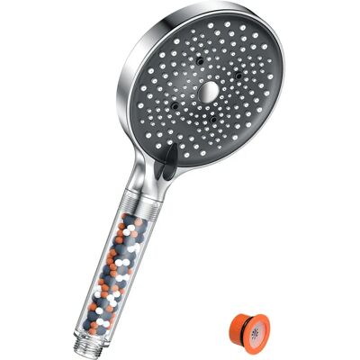 YEAUPE PRO - Prysznicowa głowica - Oszczędność wody, wysokie ciśnienie, duży 130mm, 6 typów strumienia, 7,5 l/min YEAUPE PRO - Prysznicowa głowica - Oszczędność wody, wysokie ciśnienie, duży 130mm, 6 typów strumienia, 7,5 l/min