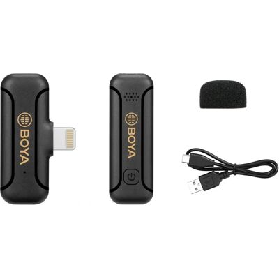 Microphone sans fil Boya BY-WM3T2-D1 pour iOS - Portable, 10H Batterie Microphone sans fil Boya BY-WM3T2-D1 pour iOS - Portable, 10H Batterie