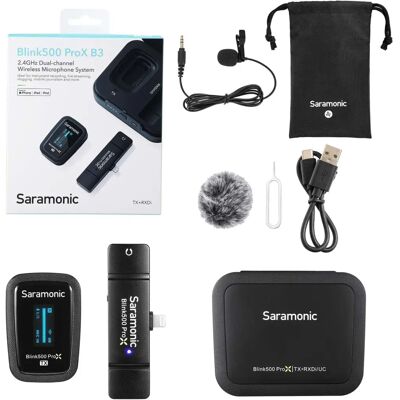 Saramonic ProX B3 Drahtloses Mikrofon-System - Schwarz Saramonic ProX B3 Drahtloses Mikrofon-System - Schwarz