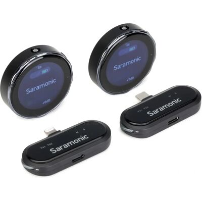 Saramonic BlinkMe U2 - Système de microphone sans fil - Solution audio portable - Publicité Saramonic BlinkMe U2 - Système de microphone sans fil - Solution audio portable - Publicité
