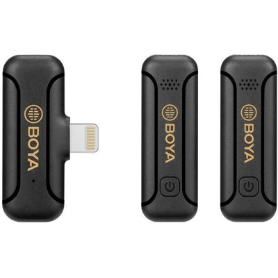 Kit Microphone Sans Fil Boya Boy-WM3T2-D2 pour iOS Kit Microphone Sans Fil Boya Boy-WM3T2-D2 pour iOS