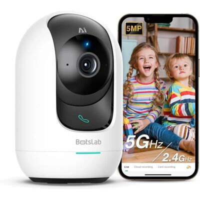 Caméra intérieure Botslab C221 5MP - Reconnaissance AI 360° - Publicité Caméra intérieure Botslab C221 5MP - Reconnaissance AI 360° - Publicité