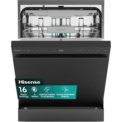 Hisense - HS663A90BXUK - Black - 16 place settings - Dishwasher Hisense - HS663A90BXUK - Black - 16 place settings - Dishwasher