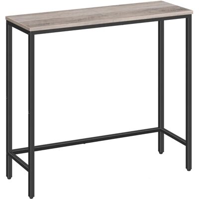 Table Console Compacte Grège et Noire de Hoobro - Console - Publicité Table Console Compacte Grège et Noire de Hoobro - Console - Publicité