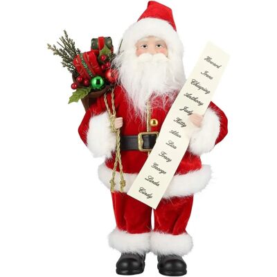 Santa Claus escarchado - Decoración navideña - a-1168 Santa Claus escarchado - Decoración navideña - a-1168