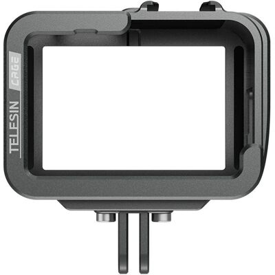 Telesin Aluminum Camera Cage for GoPro Hero 9/10/11 - Durable, Vertical Filming Telesin Aluminum Camera Cage for GoPro Hero 9/10/11 - Durable, Vertical Filming