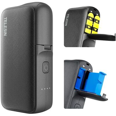 Power Bank Telesin dla GoPro Hero 12/11/10/9 - Akcesoria do kamer sportowych Power Bank Telesin dla GoPro Hero 12/11/10/9 - Akcesoria do kamer sportowych