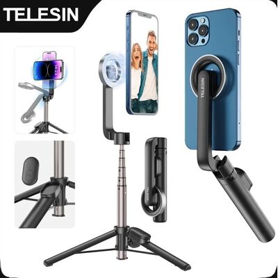 Telesin Magnetischer Selfie Stick - Kompakter Bluetooth Handy-Stativ Telesin Magnetischer Selfie Stick - Kompakter Bluetooth Handy-Stativ