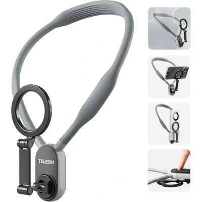 Support de Cou Telesin - Support Magnétique pour Smartphone et Sport - Publicité Support de Cou Telesin - Support Magnétique pour Smartphone et Sport - Publicité