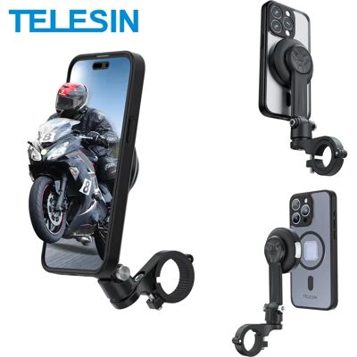 Telesin Motorradhalterung für iPhone 15 Pro - Stoßdämpfend, MagSafe-kompatibel Telesin Motorradhalterung für iPhone 15 Pro - Stoßdämpfend, MagSafe-kompatibel