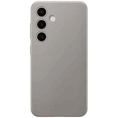 Samsung Galaxy S24 Vegan Leather Case - Grey - Phone Cover Samsung Galaxy S24 Vegan Leather Case - Grey - Phone Cover