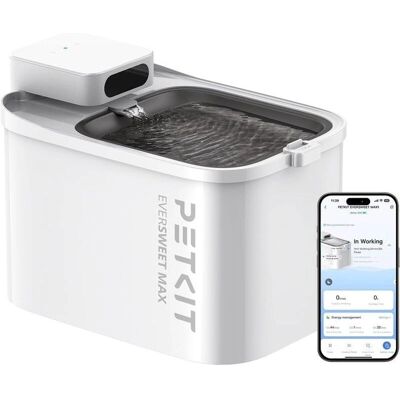 PETKIT Eversweet MAX Vezeték nélküli Állatitató - Alkalmazás Szabályozás PETKIT Eversweet MAX Vezeték nélküli Állatitató - Alkalmazás Szabályozás