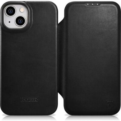 iCarer Coque en Cuir pour iPhone 14 Plus - MagSafe Noir - Publicité iCarer Coque en Cuir pour iPhone 14 Plus - MagSafe Noir - Publicité