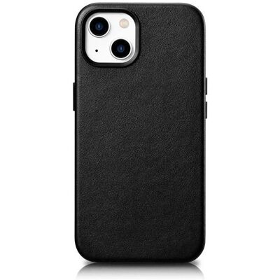 iCarer iPhone 14 Plus Lederhülle MagSafe - Schwarz iCarer iPhone 14 Plus Lederhülle MagSafe - Schwarz