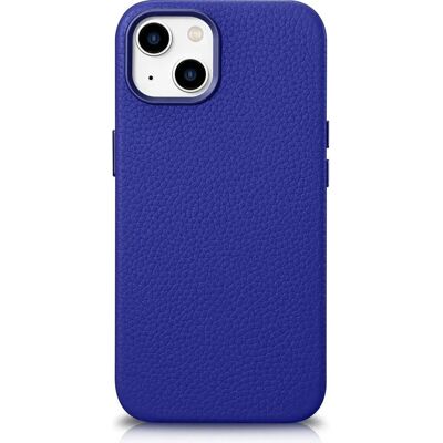 Coque en Cuir iCarer pour iPhone 14 - Bleu Foncé - Protection & Style - Publicité Coque en Cuir iCarer pour iPhone 14 - Bleu Foncé - Protection & Style - Publicité
