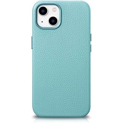 Coque en cuir iPhone 14 iCarer Vert - Cuir premium avec MagSafe - Publicité Coque en cuir iPhone 14 iCarer Vert - Cuir premium avec MagSafe - Publicité
