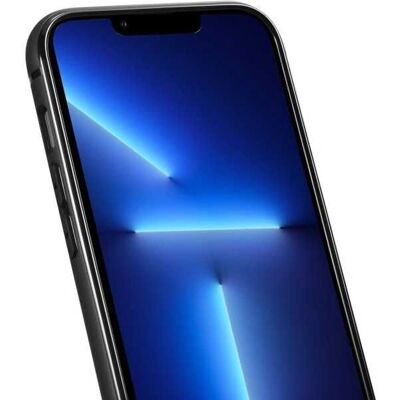 Etui en cire d'huile en cuir pour iPhone 14 Plus - Bleu - Publicité Etui en cire d'huile en cuir pour iPhone 14 Plus - Bleu - Publicité