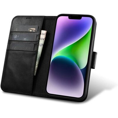 iCarer Leder Wallet Case iPhone 14 Plus - RFID-Blockierung, Flip & Rückseite iCarer Leder Wallet Case iPhone 14 Plus - RFID-Blockierung, Flip & Rückseite