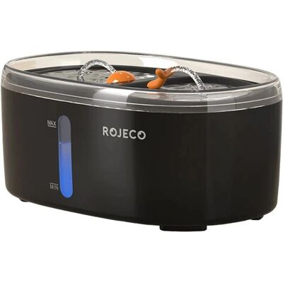 Rojeco Kisállat itató - 2,5L Fekete - Könnyű tisztítás Rojeco Kisállat itató - 2,5L Fekete - Könnyű tisztítás