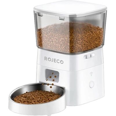 Rojeco 2L Distributeur automatique WiFi - Nourriture pour animaux - Publicité Rojeco 2L Distributeur automatique WiFi - Nourriture pour animaux - Publicité