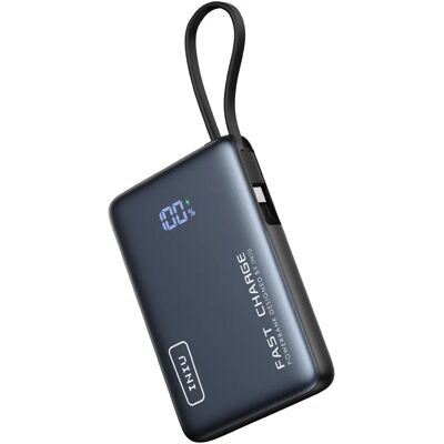 Iniu Power Bank - 10000mAh - Fast Charging - USB-C & USB-A - Black Iniu Power Bank - 10000mAh - Fast Charging - USB-C & USB-A - Black
