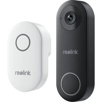 Reolink D340W - Video Dørklokke, Sort/Hvid Reolink D340W - Video Dørklokke, Sort/Hvid