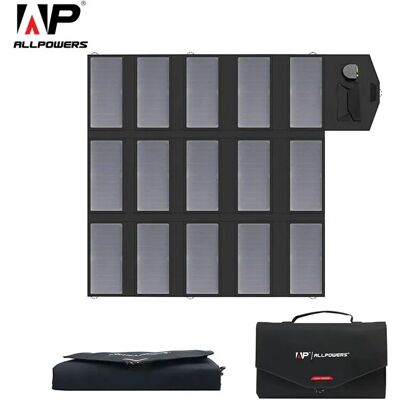 ALLPOWERS Panel Solar Plegable - 100W Cargador Solar Portátil ALLPOWERS Panel Solar Plegable - 100W Cargador Solar Portátil