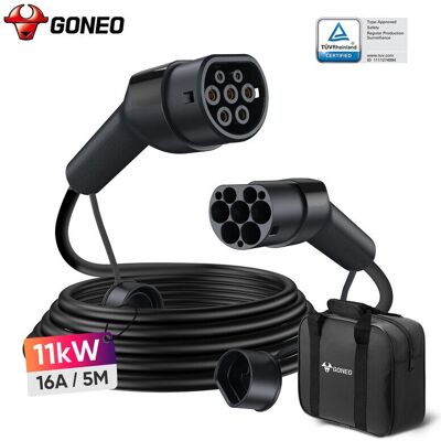 GONEO - EV/PHEV Type 2 3-Phase - Type 2 - Câble de charge - Publicité GONEO - EV/PHEV Type 2 3-Phase - Type 2 - Câble de charge - Publicité