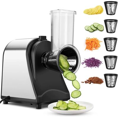 COOCHEER - Affettatrice di verdure - Acciaio inox, 250W COOCHEER - Affettatrice di verdure - Acciaio inox, 250W