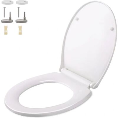 HIMIMI - Weißer WC-Sitz Soft Close - Toilettensitz HIMIMI - Weißer WC-Sitz Soft Close - Toilettensitz
