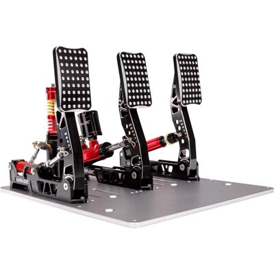 Simagic P2000 Hydraulic 3-Pedal Set - 100Kg Loadcell - Crimson Edition Simagic P2000 Hydraulic 3-Pedal Set - 100Kg Loadcell - Crimson Edition