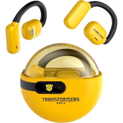 Audífonos Bluetooth Transformers TF-T09 - Abierto, 6h, Amarillo Audífonos Bluetooth Transformers TF-T09 - Abierto, 6h, Amarillo