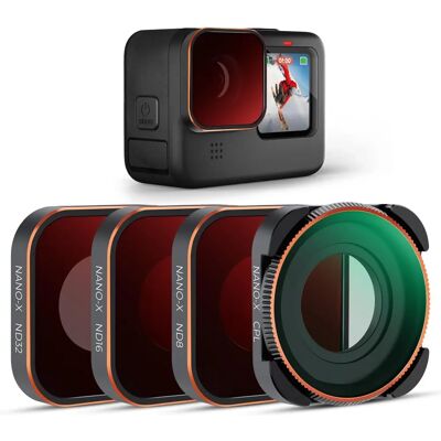 Zestaw filtrów do kamery akcji K&F Concept - ND+CPL dla Hero 9/10/11 Zestaw filtrów do kamery akcji K&F Concept - ND+CPL dla Hero 9/10/11