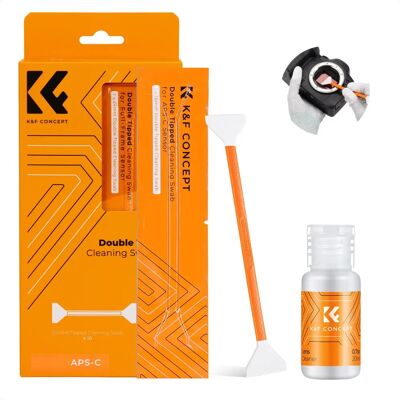 Kit de Nettoyage Capteur Photo K&F Concept - APS-C - 10 Bâtonnets + 20ml - Publicité Kit de Nettoyage Capteur Photo K&F Concept - APS-C - 10 Bâtonnets + 20ml - Publicité