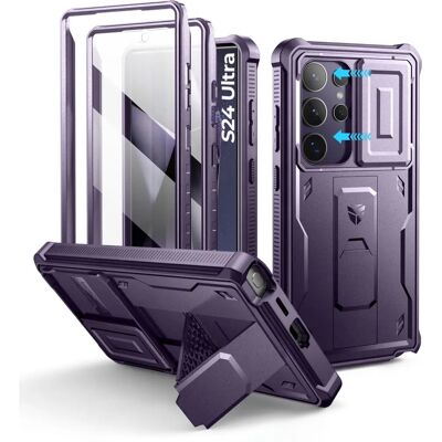 Dexnor Galaxy S24 Ultra Lila Hybrid Telefonfodral - Telefonfodral Dexnor Galaxy S24 Ultra Lila Hybrid Telefonfodral - Telefonfodral