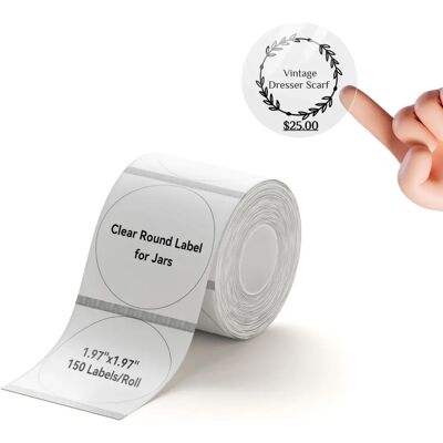 Niimbot Labels 50x50mm Rund - Labels/Etiketten - B21/B1/B3S Niimbot Labels 50x50mm Rund - Labels/Etiketten - B21/B1/B3S