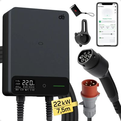 Wallbox Heimladestation - Typ 2 Kabel 230V 22kW 32A Wallbox Heimladestation - Typ 2 Kabel 230V 22kW 32A