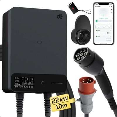 Stazione di ricarica Wallbox per casa - Cavo Tipo 2 230V 22kW 32A Stazione di ricarica Wallbox per casa - Cavo Tipo 2 230V 22kW 32A