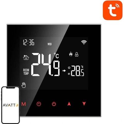 Avatto ZWT100-BH-3A Zigbee Thermostaat - Slimme Verwarmingsregeling Avatto ZWT100-BH-3A Zigbee Thermostaat - Slimme Verwarmingsregeling