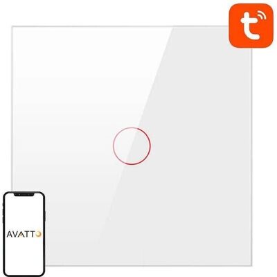 Avatto Smart Light Switch WiFi N-TS10-W1 1 Weg TUYA - Smart Home Hub, Weiß Avatto Smart Light Switch WiFi N-TS10-W1 1 Weg TUYA - Smart Home Hub, Weiß