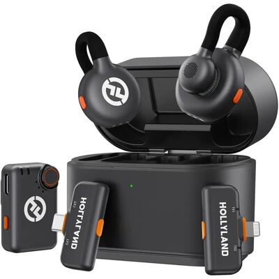 Kit microfono lavalier wireless Hollyland Lark M2S Ultimate - Audio professionale Kit microfono lavalier wireless Hollyland Lark M2S Ultimate - Audio professionale
