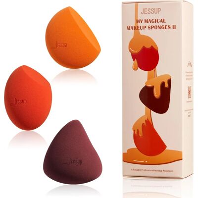 NoName Ensemble d'Éponges de Maquillage Orange - 3 pièces - Publicité NoName Ensemble d'Éponges de Maquillage Orange - 3 pièces - Publicité
