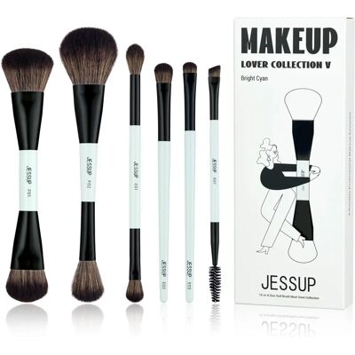 Jessup Modèle T501 Ensemble de Pinceaux de Maquillage - Pinceaux Double-face pour Fond de Teint, Contour, Blush, Highlights - Publicité Jessup Modèle T501 Ensemble de Pinceaux de Maquillage - Pinceaux Double-face pour Fond de Teint, Contour, Blush, Highlights - Publicité