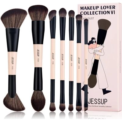 Jessup Schminkpinsel-Set - 7 Stück, Doppelseitig Jessup Schminkpinsel-Set - 7 Stück, Doppelseitig