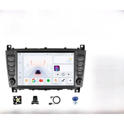 HIZPO Lettore Multimediale Android 8" per Mercedes Benz CLC W203 - GPS 2-DIN HIZPO Lettore Multimediale Android 8" per Mercedes Benz CLC W203 - GPS 2-DIN
