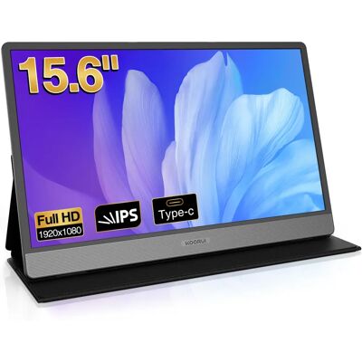 Koorui 15.6-Inch Full HD Portable Monitor - IPS, 60Hz, Speakers Koorui 15.6-Inch Full HD Portable Monitor - IPS, 60Hz, Speakers