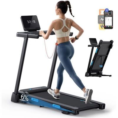 Tapis de course inclinable pliable Merach - Équipement d'exercice - Publicité Tapis de course inclinable pliable Merach - Équipement d'exercice - Publicité