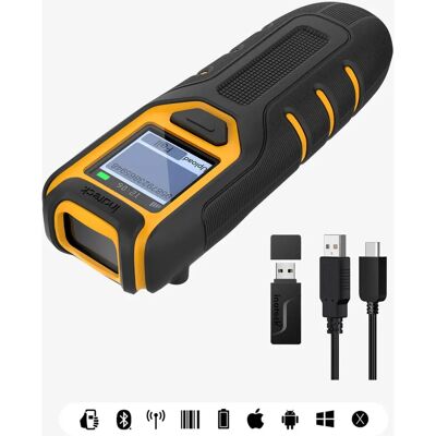 Inateck BCST-47 Scanner de Code-Barres Noir - Sans Fil, Portable, 2D & 1D QR - Publicité Inateck BCST-47 Scanner de Code-Barres Noir - Sans Fil, Portable, 2D & 1D QR - Publicité