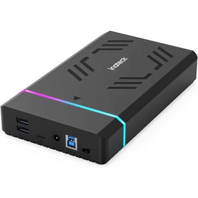 Custodia HDD/SSD Nera Inateck - Supporta 20TB Custodia HDD/SSD Nera Inateck - Supporta 20TB